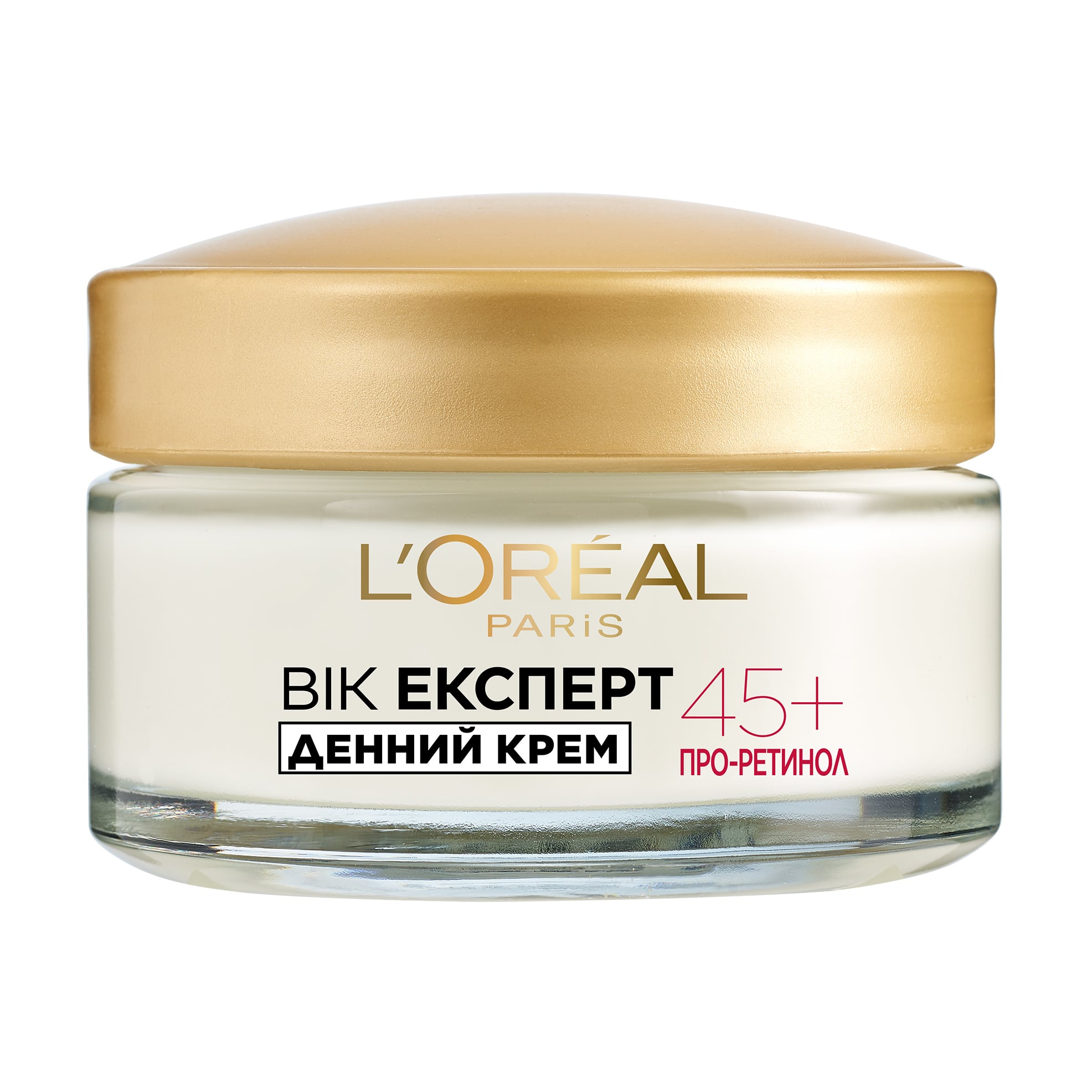 Денний крем для обличчя L'Oreal Paris Вік експерт, Ліфтинг-догляд проти зморщок, 45+, 50 мл